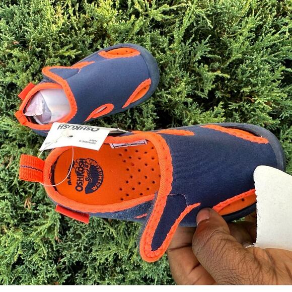 OSHKOSH B'GOSH Unisex-Child Swimmie SandalsToddler Size 6 Blue - Picture 6 of 12